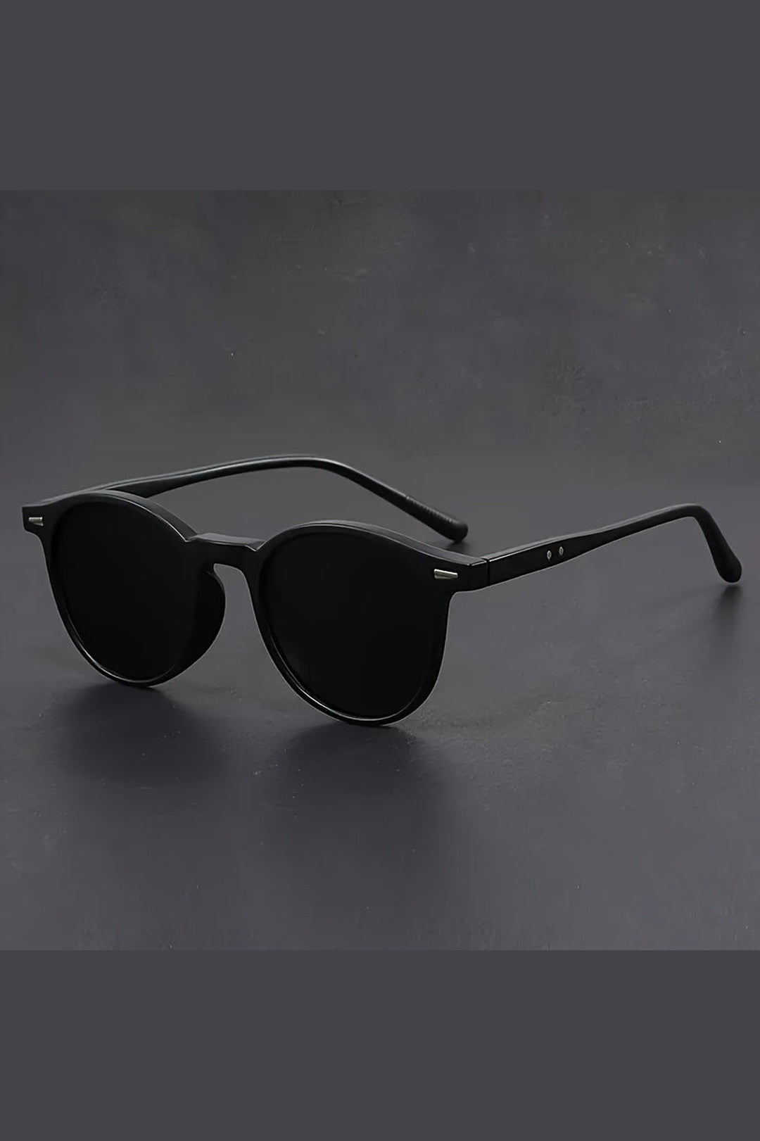 Herren-Sonnenbrille mit runder Passform | Leichter Rahmen und Retro-Schildpatt-Design