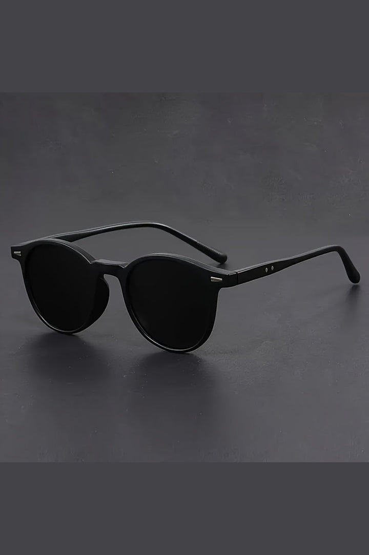 Herren-Sonnenbrille mit runder Passform | Leichter Rahmen und Retro-Schildpatt-Design