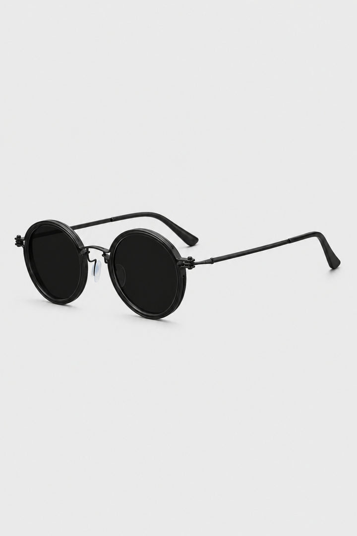 Herren-Sonnenbrille mit runder Passform | Polarisierte Gläser, UV400 und Metallrahmen