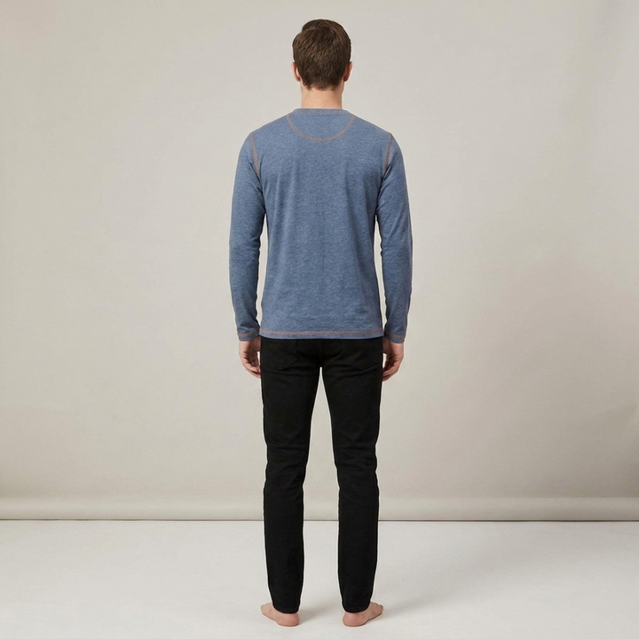 Michael | Herren Kurzarmshirt mit Knopfleiste Henleyshirt