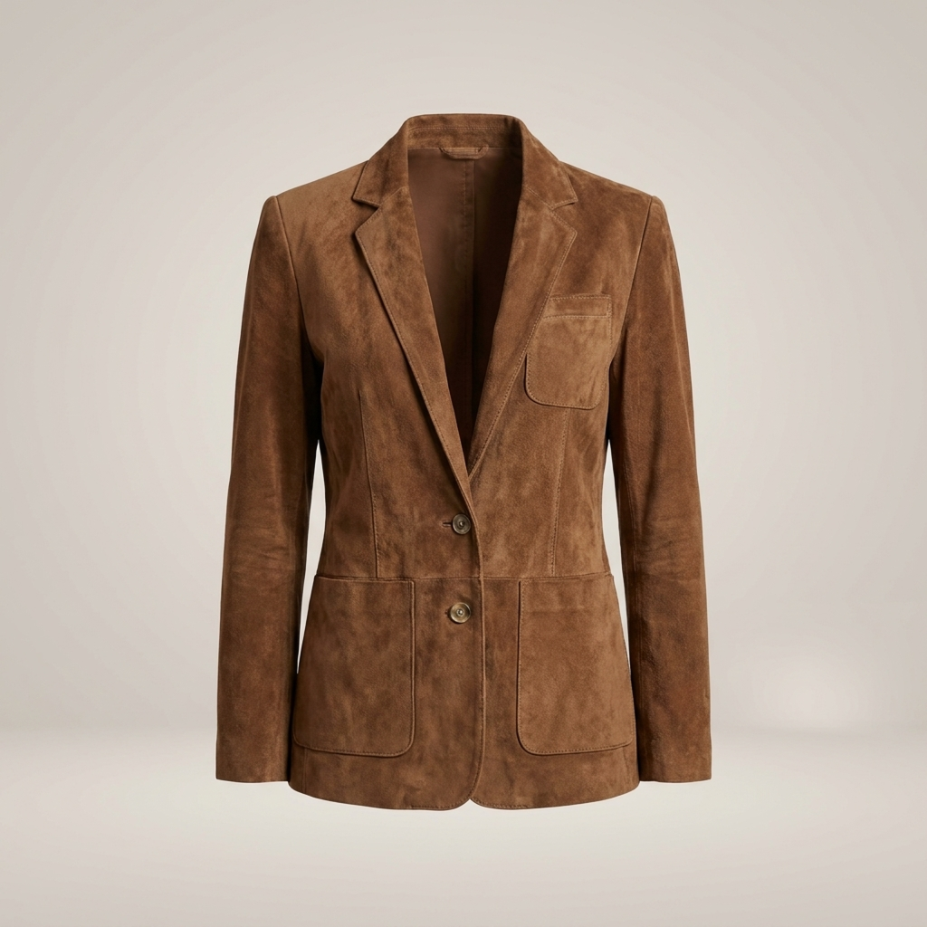 Asgardis | Damenjacke mit Reverskragen, Knöpfen und Taschen Blazer