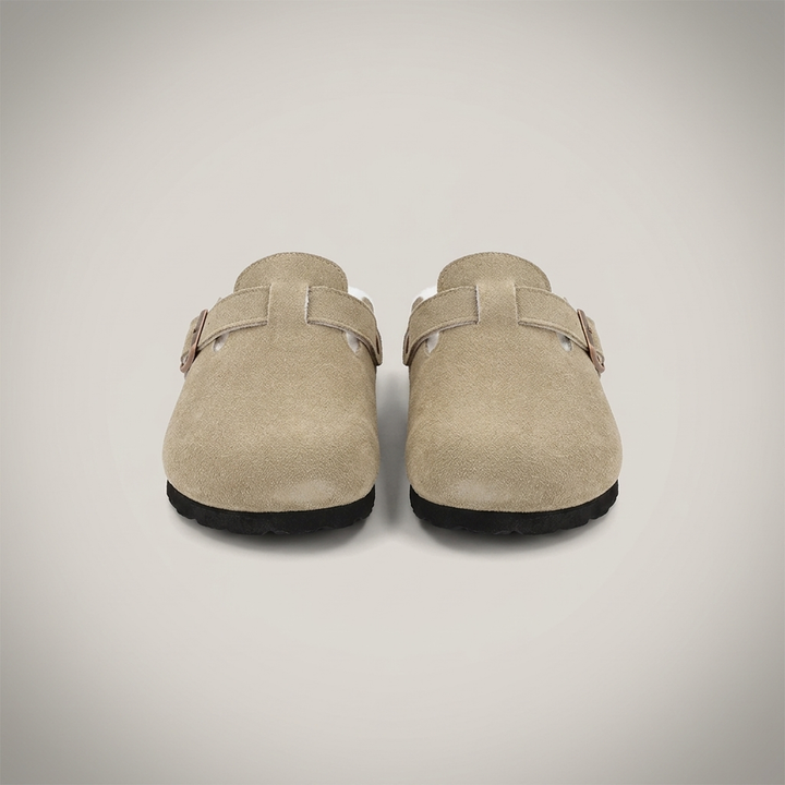 Michaela | Damen Clogs mit breitem Riemen Schuhe