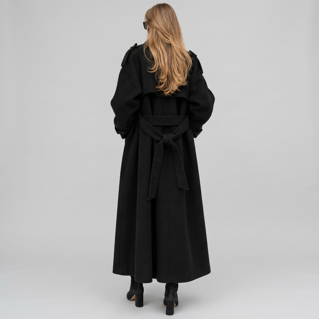 Odilia | Damen mit Reverskragen und Doppelknopfleiste Mantel