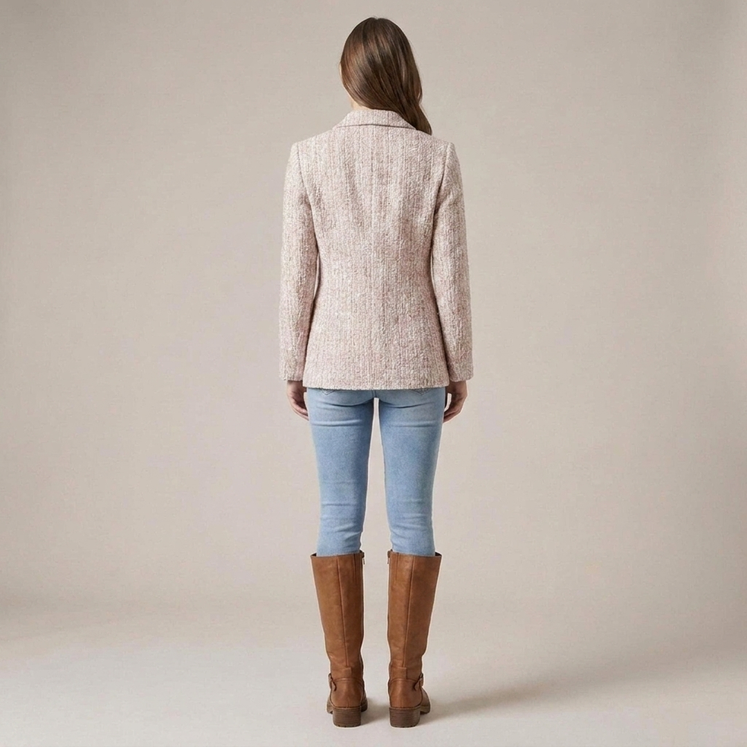 Erentrud | Damen Blazer mit Reverskragen und Perlmuttknöpfen