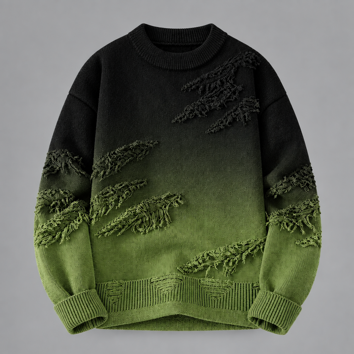Harold | Herren Strickpullover mit Ziermuster und Rundhalsausschnitt