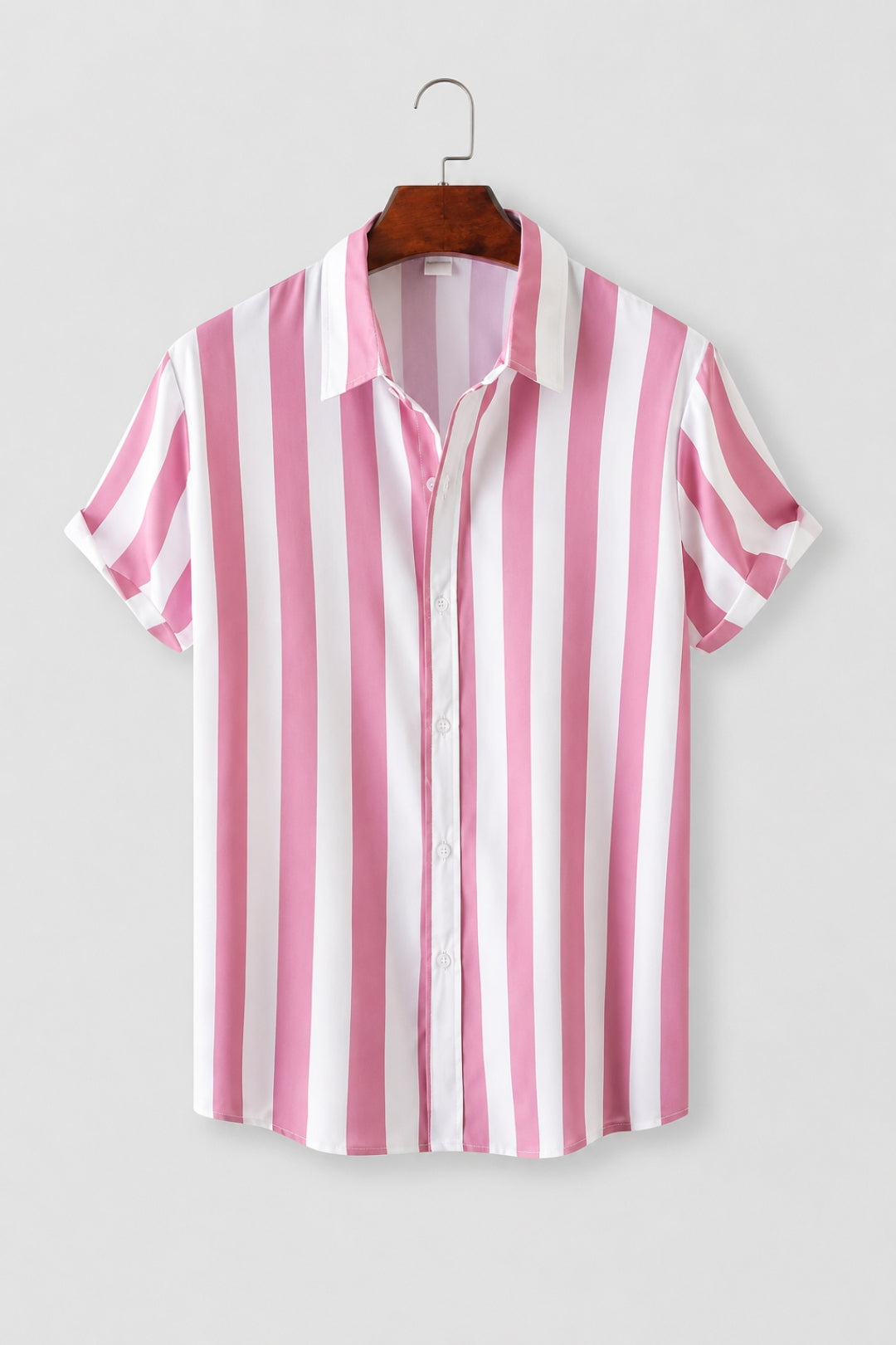 Herren Shirt | Marine-Streifenmuster | Resort-Chic | Sommer