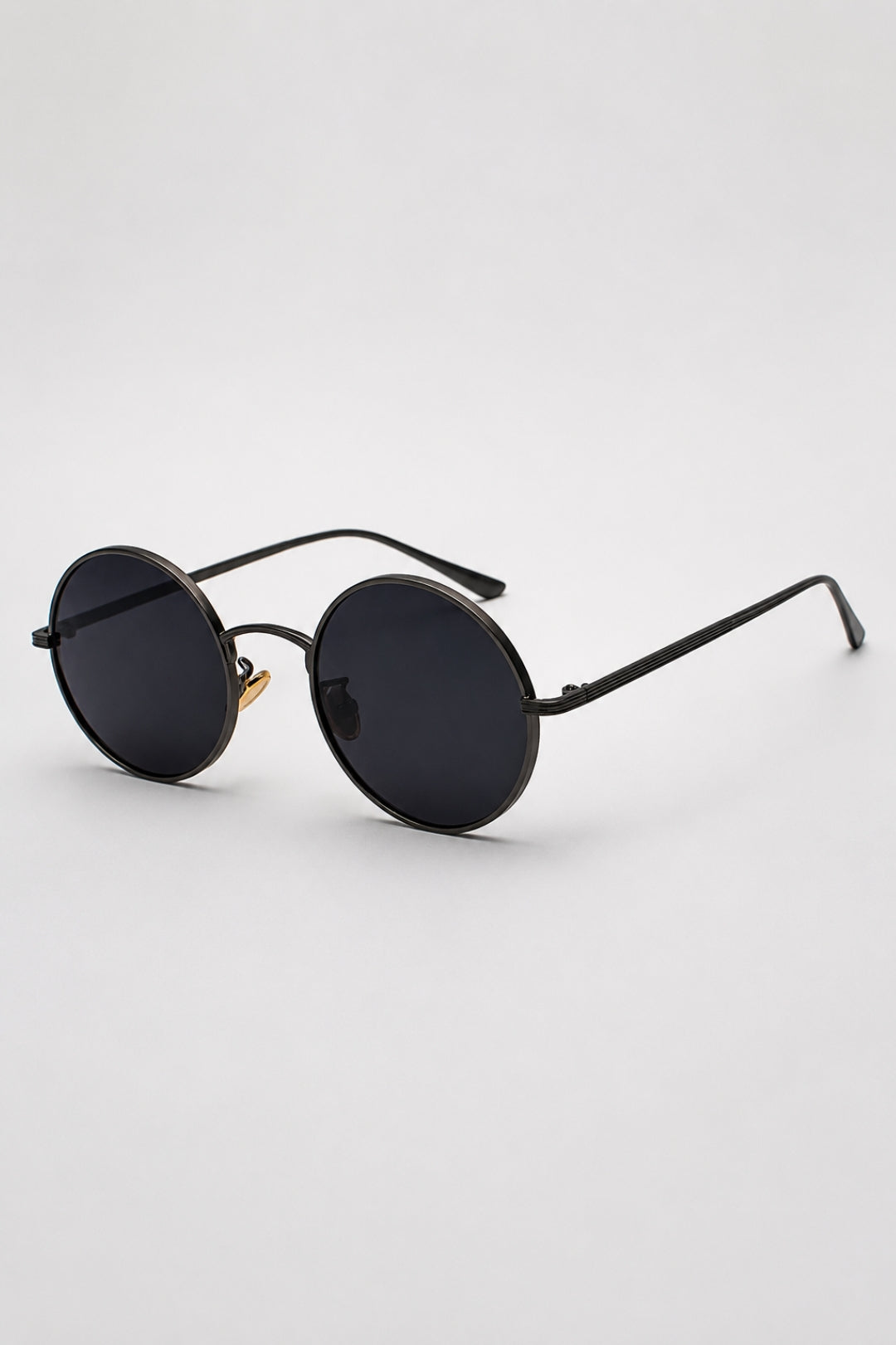 Herren-Sonnenbrille mit runder Passform | Metallrahmen und klassisches Vintage-Retro-Design