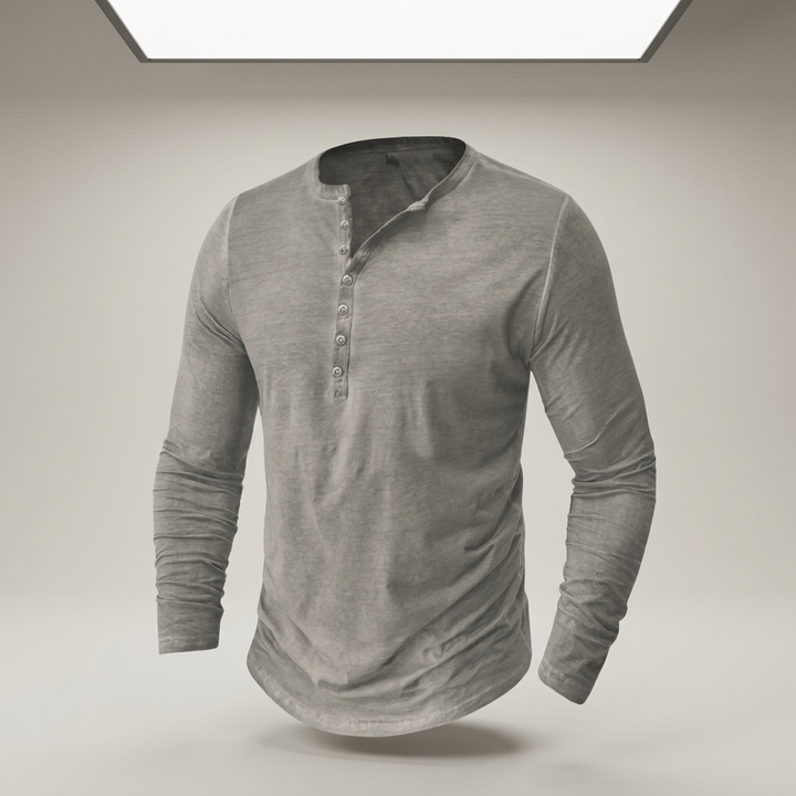 Ludwig | Herren Henley Langarmshirt