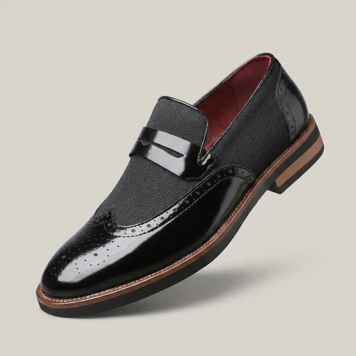 Bernward | Herren Klassische Loafer Brogue Schuhe