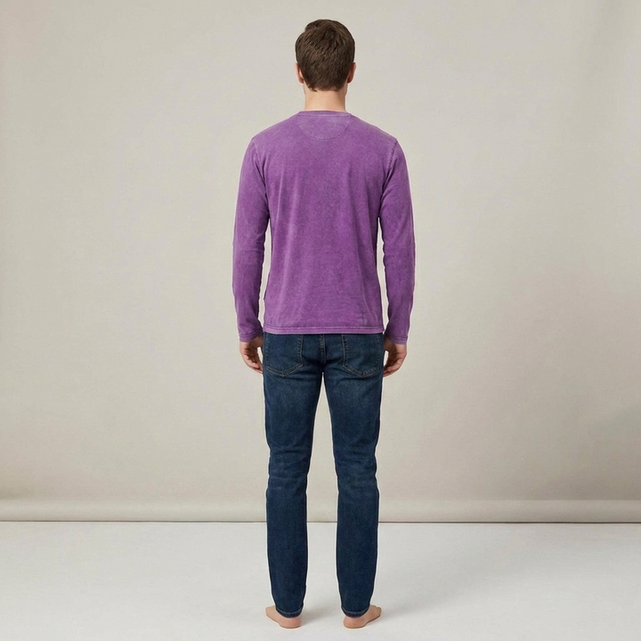 Eric | Herren Kurzarmhemd mit Brusttasche Henleyshirt