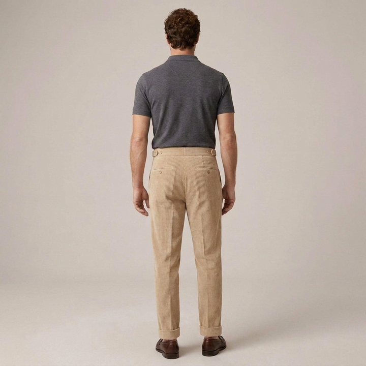 Nicolai | Herren Klassische Bundfaltenhose