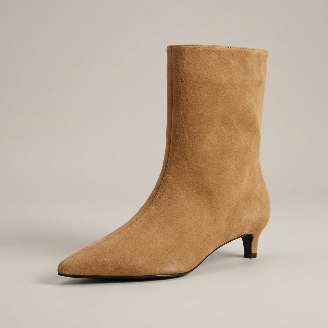 Yvonne | Elegante Damen Stiefeletten mit Kleinem Absatz