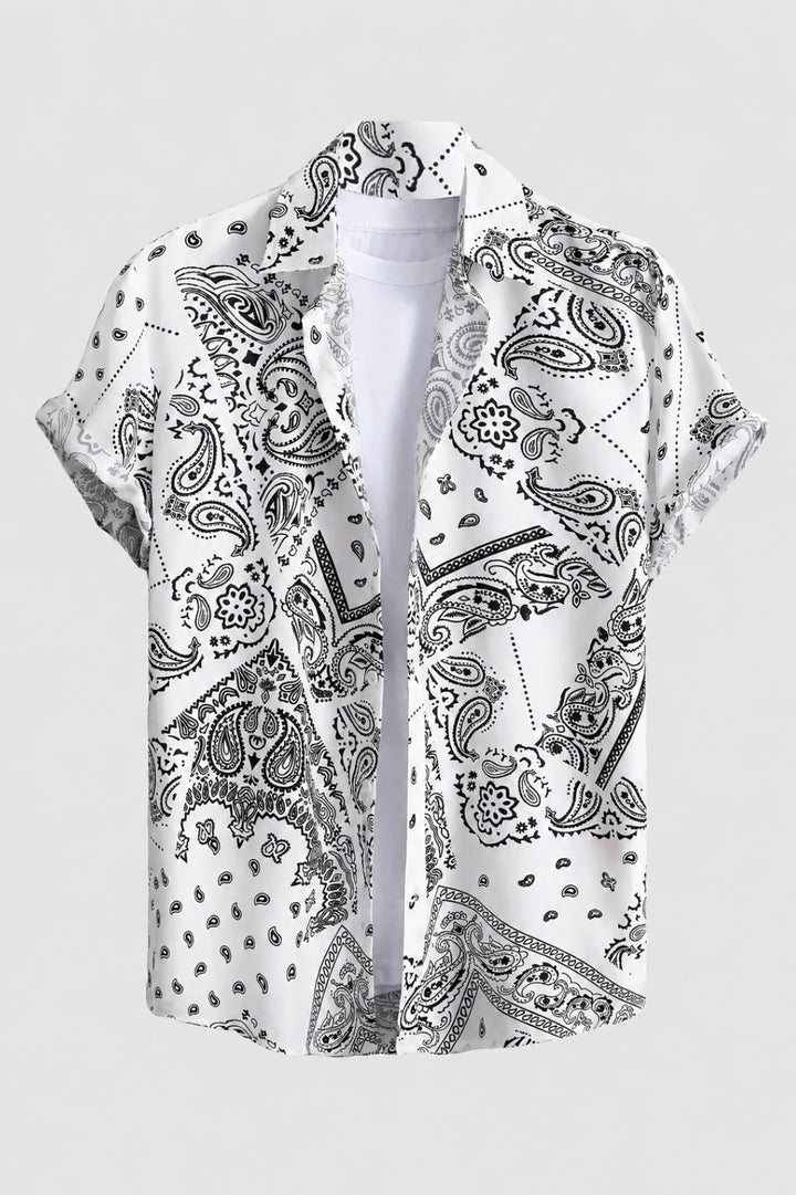 Herren Shirt | Kurzarm | Blumenmuster | Sommer