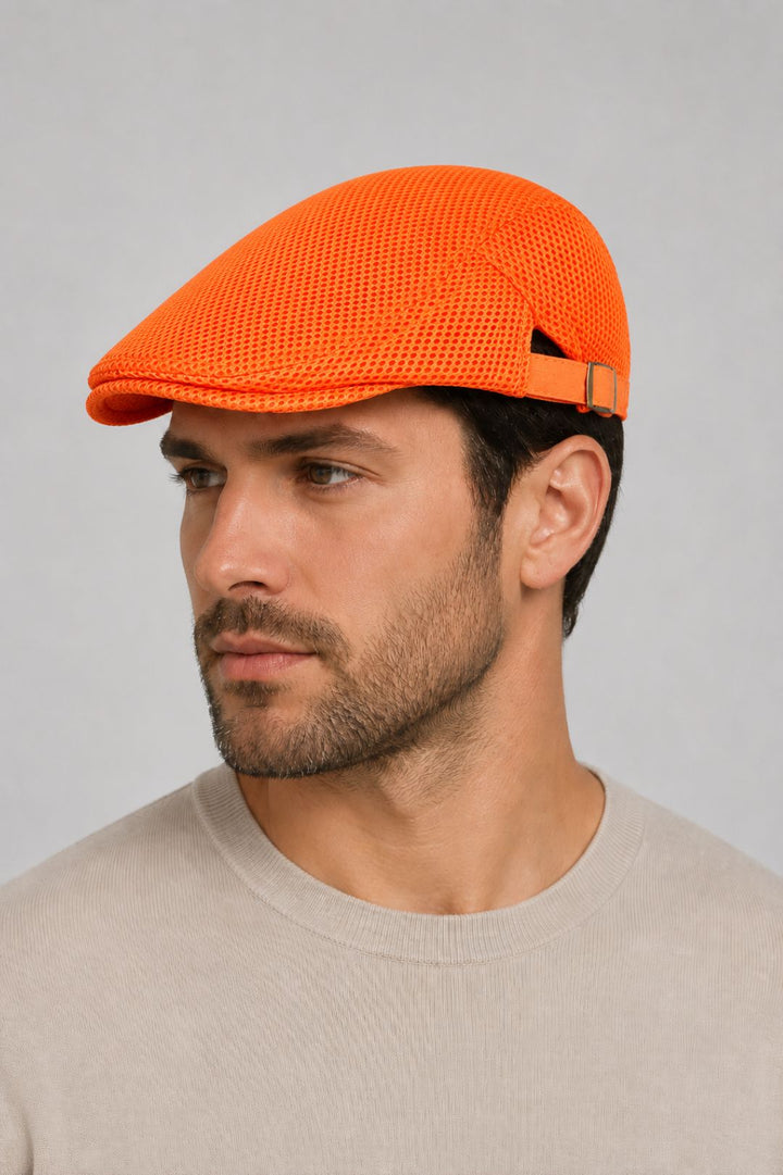Klassische Herrenkappe | Atmungsaktives Mesh | Leicht &amp; stilvoll | Sommer