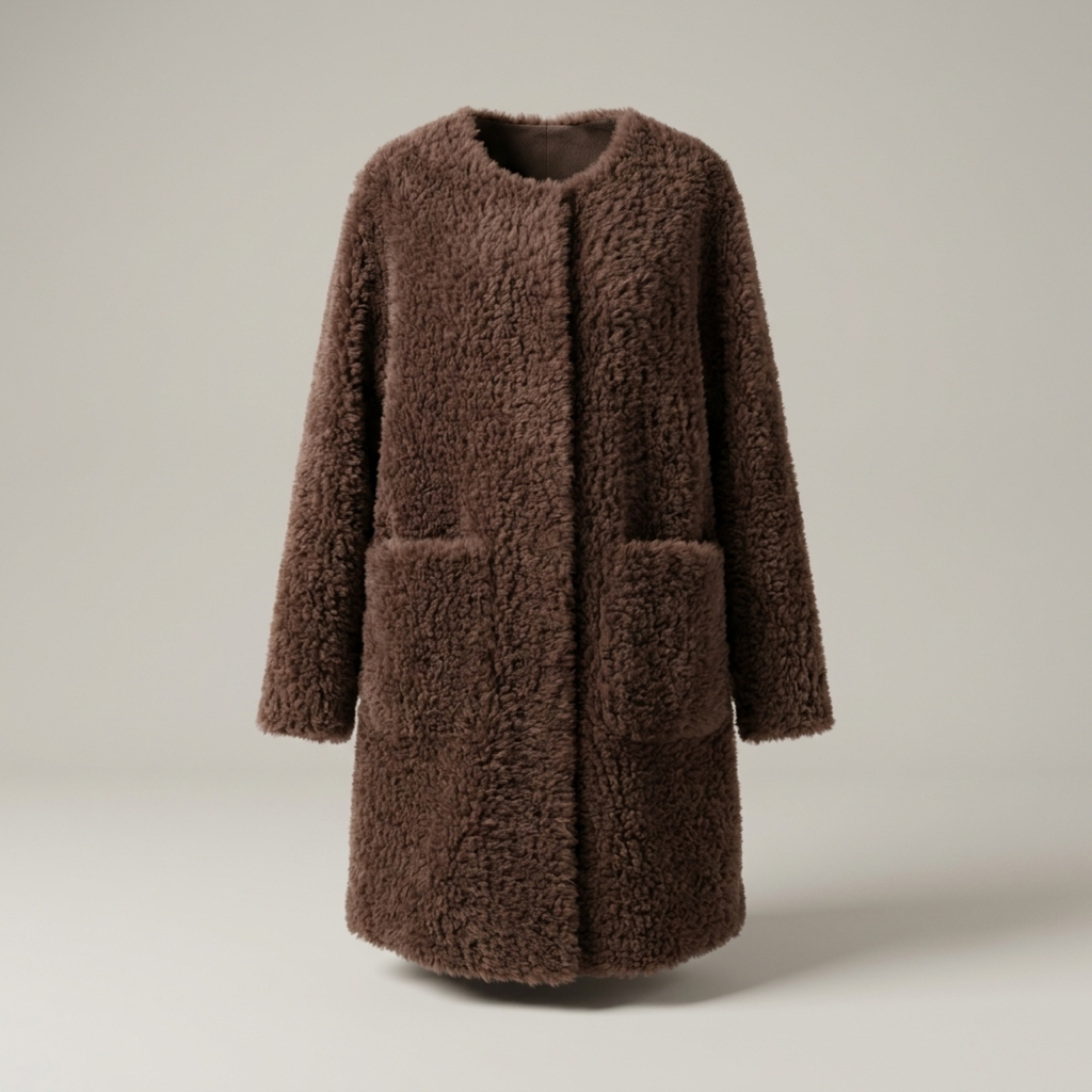 Erentrudis | Damen mit lockerer Passform Teddyjacke