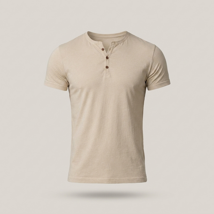Wilfried | Klassisches Herren Kurzarm Henleyshirt