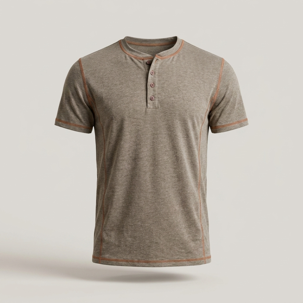 Armin | Herren Langarm Henley-Shirt für Freizeit