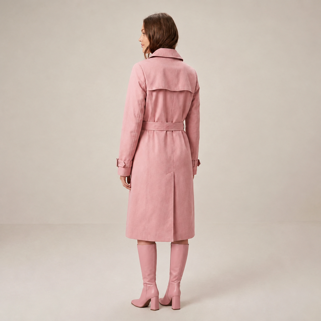 Kaja | Damenmantel mit Gürtel und Reverskragen Trenchcoat