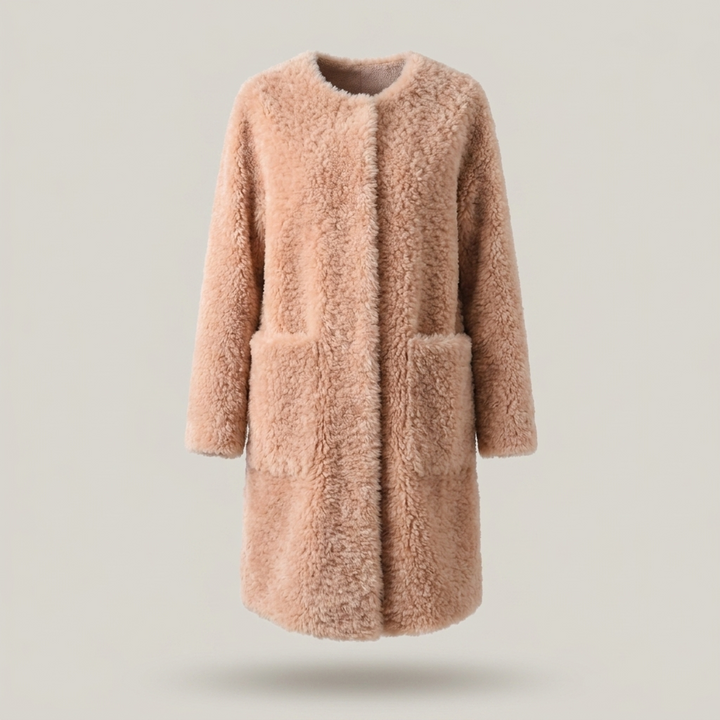 Erentrudis | Damen mit lockerer Passform Teddyjacke