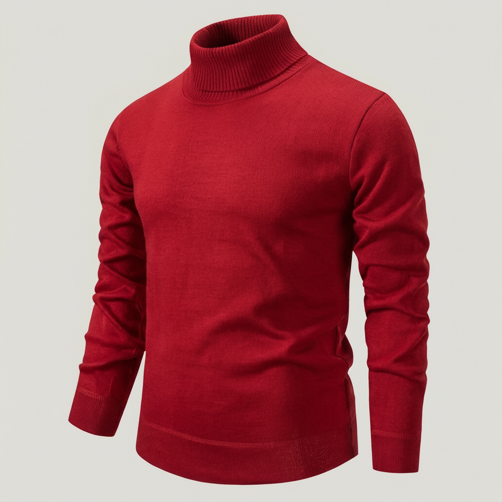 Werner | Klassischer Herren Strickpullover mit Rollkragen