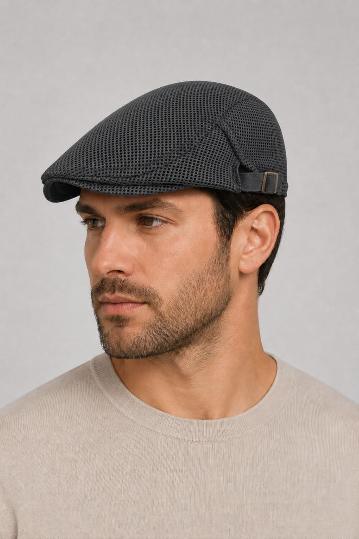 Klassische Herrenkappe | Atmungsaktives Mesh | Leicht &amp; stilvoll | Sommer