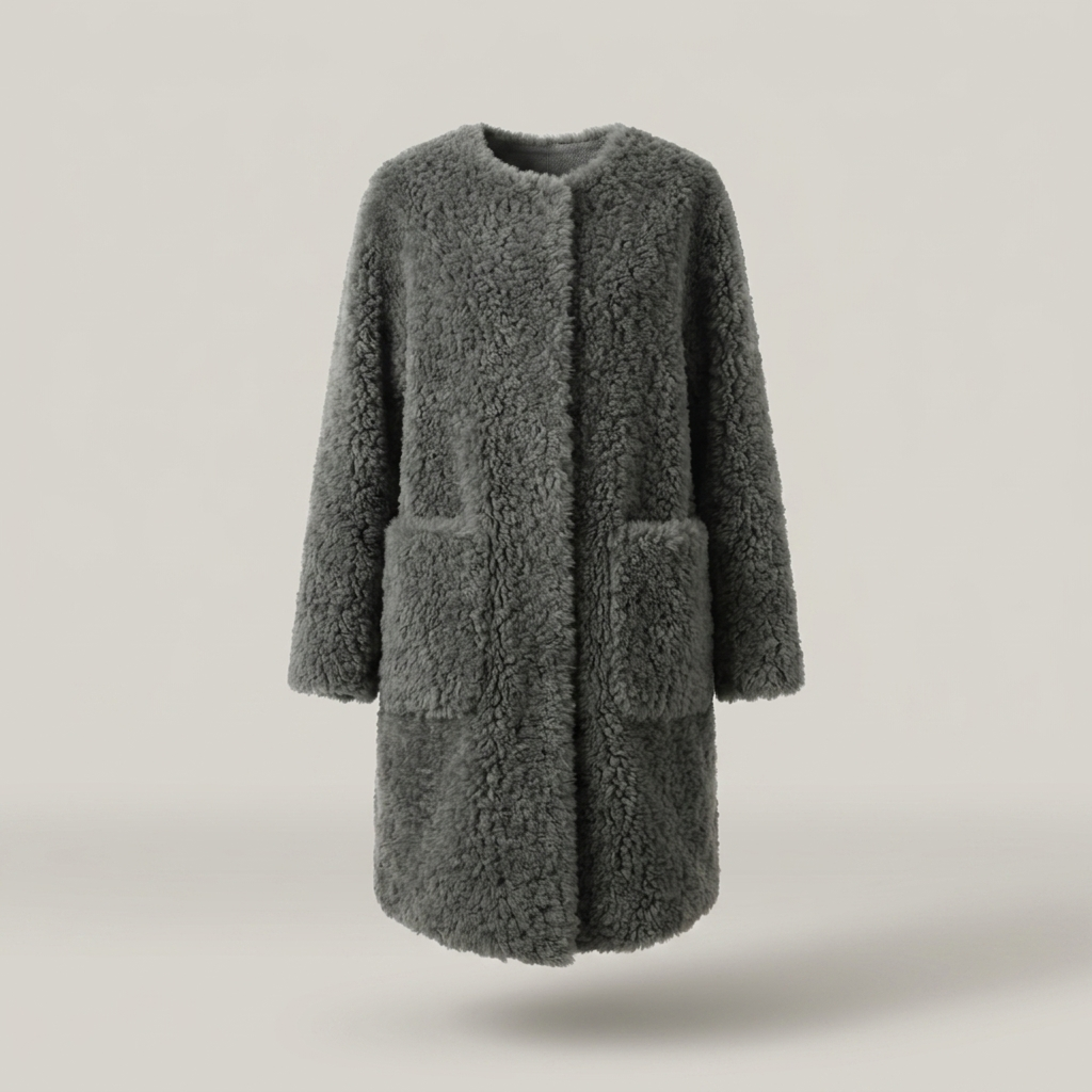 Erentrudis | Damen mit lockerer Passform Teddyjacke