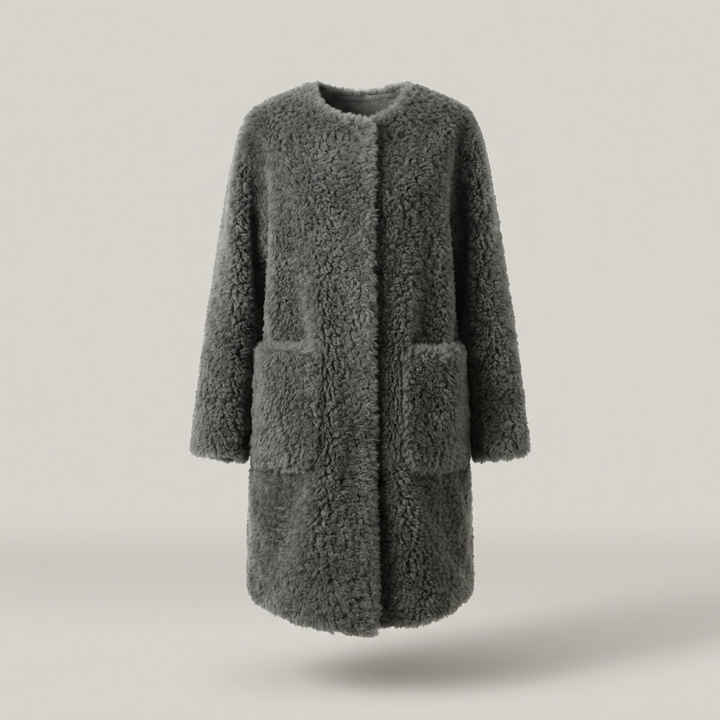Erentrudis | Damen mit lockerer Passform Teddyjacke