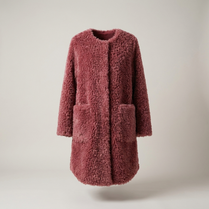 Erentrudis | Damen mit lockerer Passform Teddyjacke