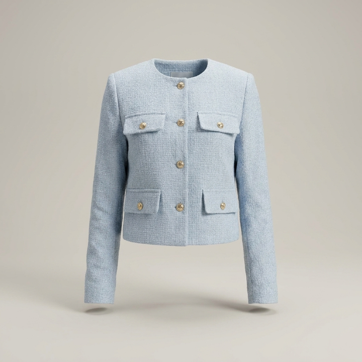 Ermgarde | Damen mit vier Pattentaschen und Knopfleiste Kurzjacke