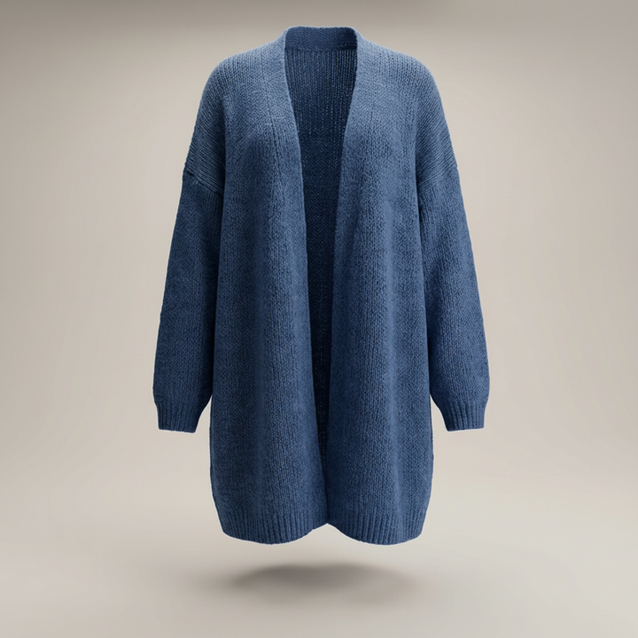 Dalia | Damen Langer Offener Longcardigan
