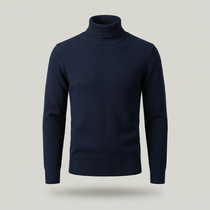 Werner | Klassischer Herren Strickpullover mit Rollkragen