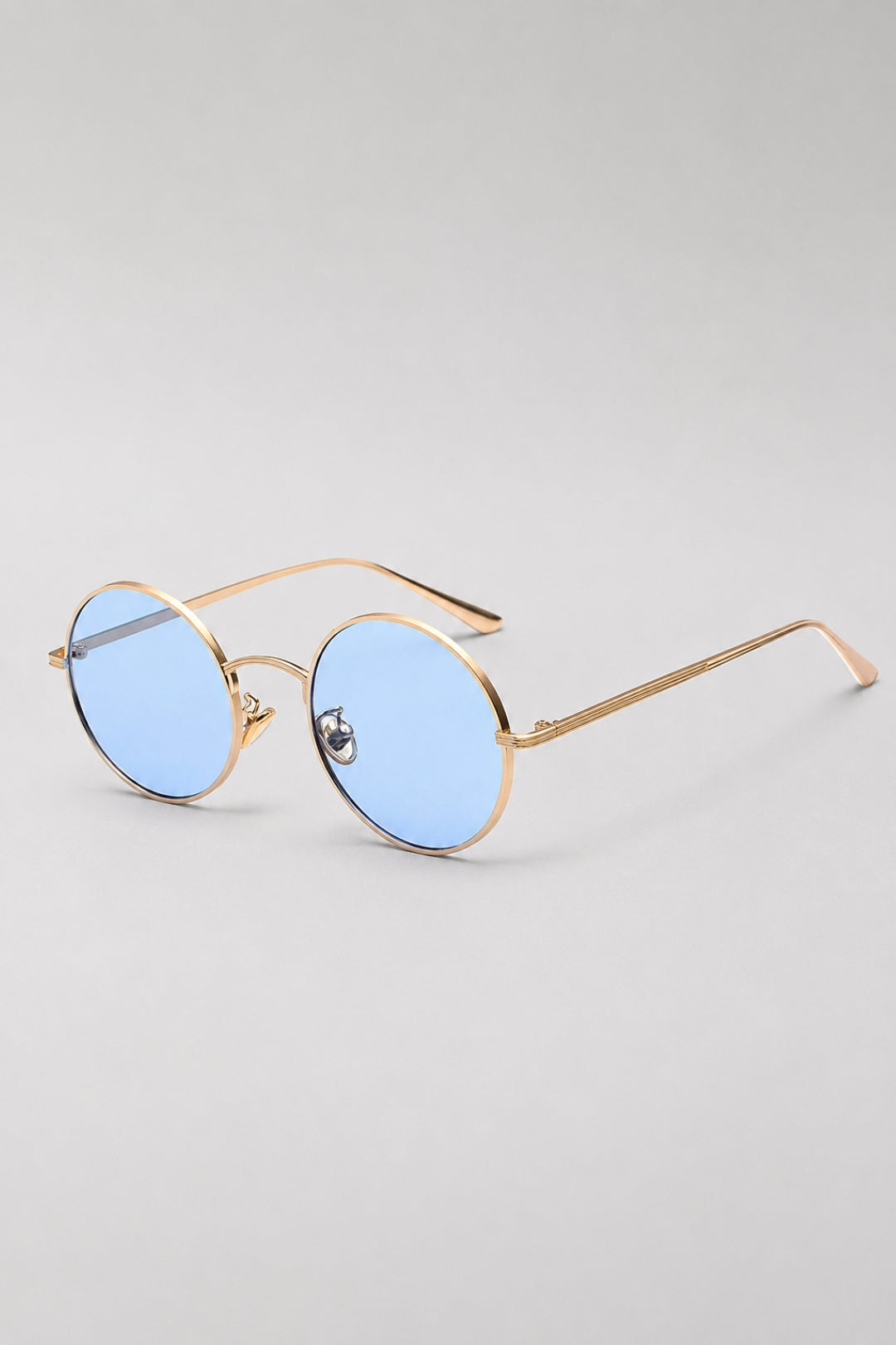 Herren-Sonnenbrille mit runder Passform | Metallrahmen und klassisches Vintage-Retro-Design