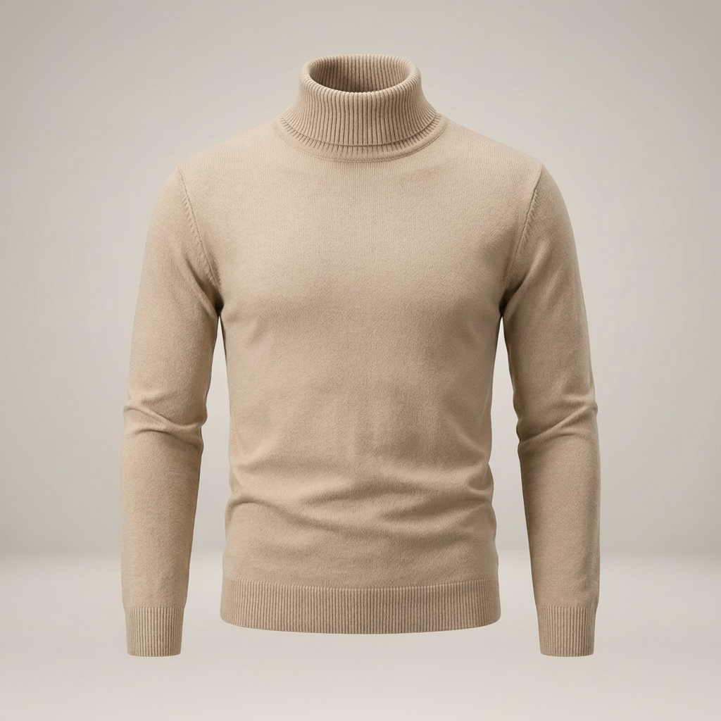 Werner | Klassischer Herren Strickpullover mit Rollkragen
