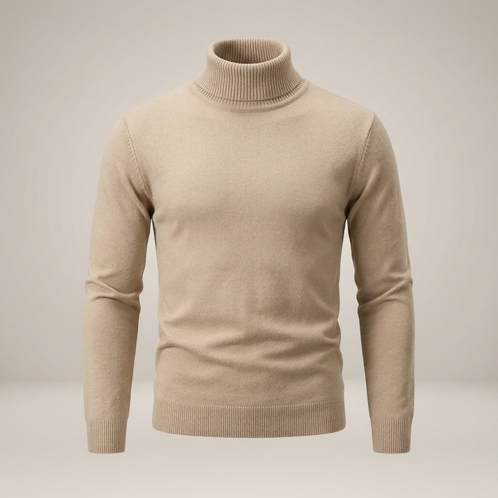 Werner | Klassischer Herren Strickpullover mit Rollkragen