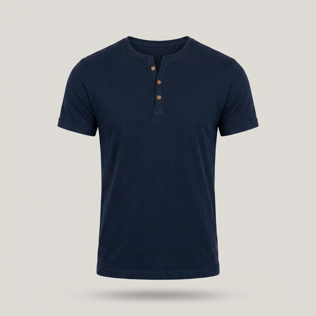 Wilfried | Klassisches Herren Kurzarm Henleyshirt