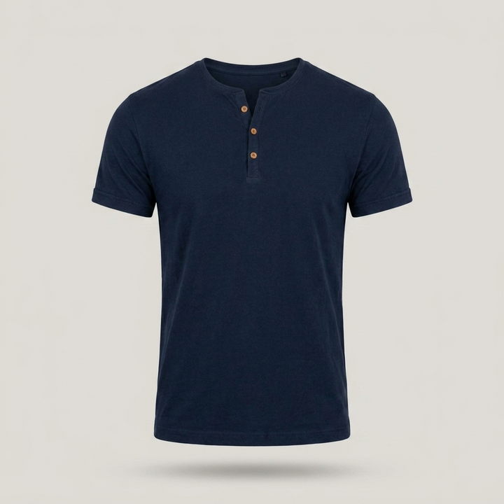 Wilfried | Klassisches Herren Kurzarm Henleyshirt