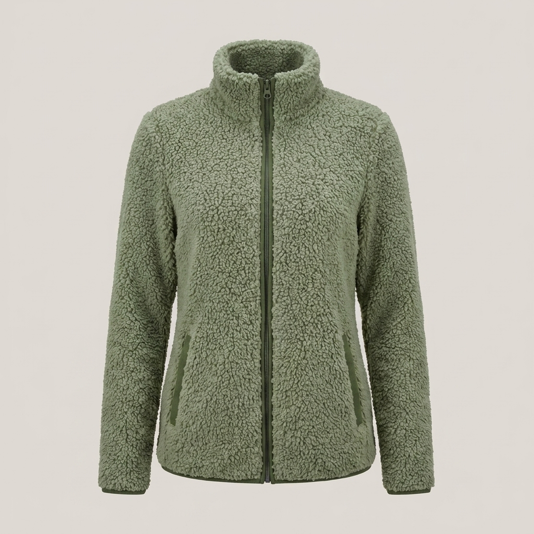 Anja | Damen Fleecejacke mit Stehkragen