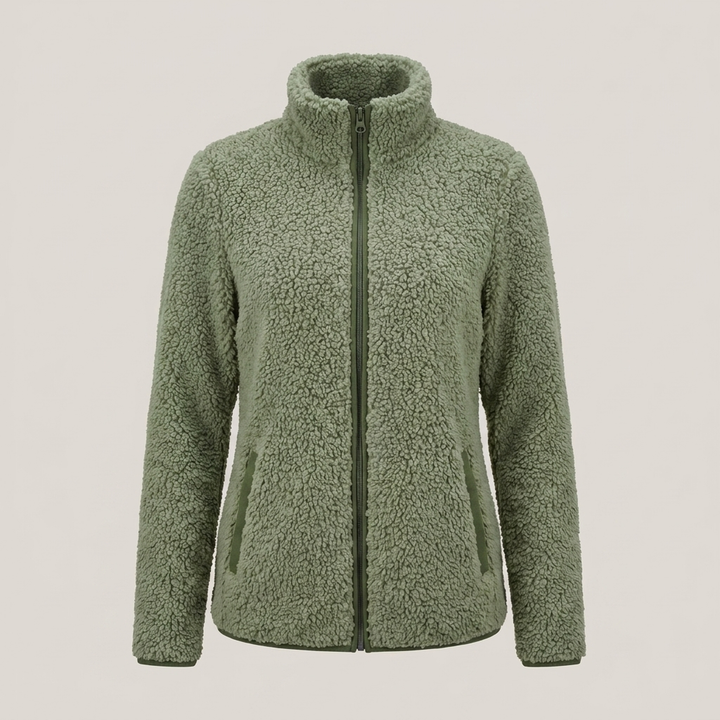 Anja | Damen Fleecejacke mit Stehkragen