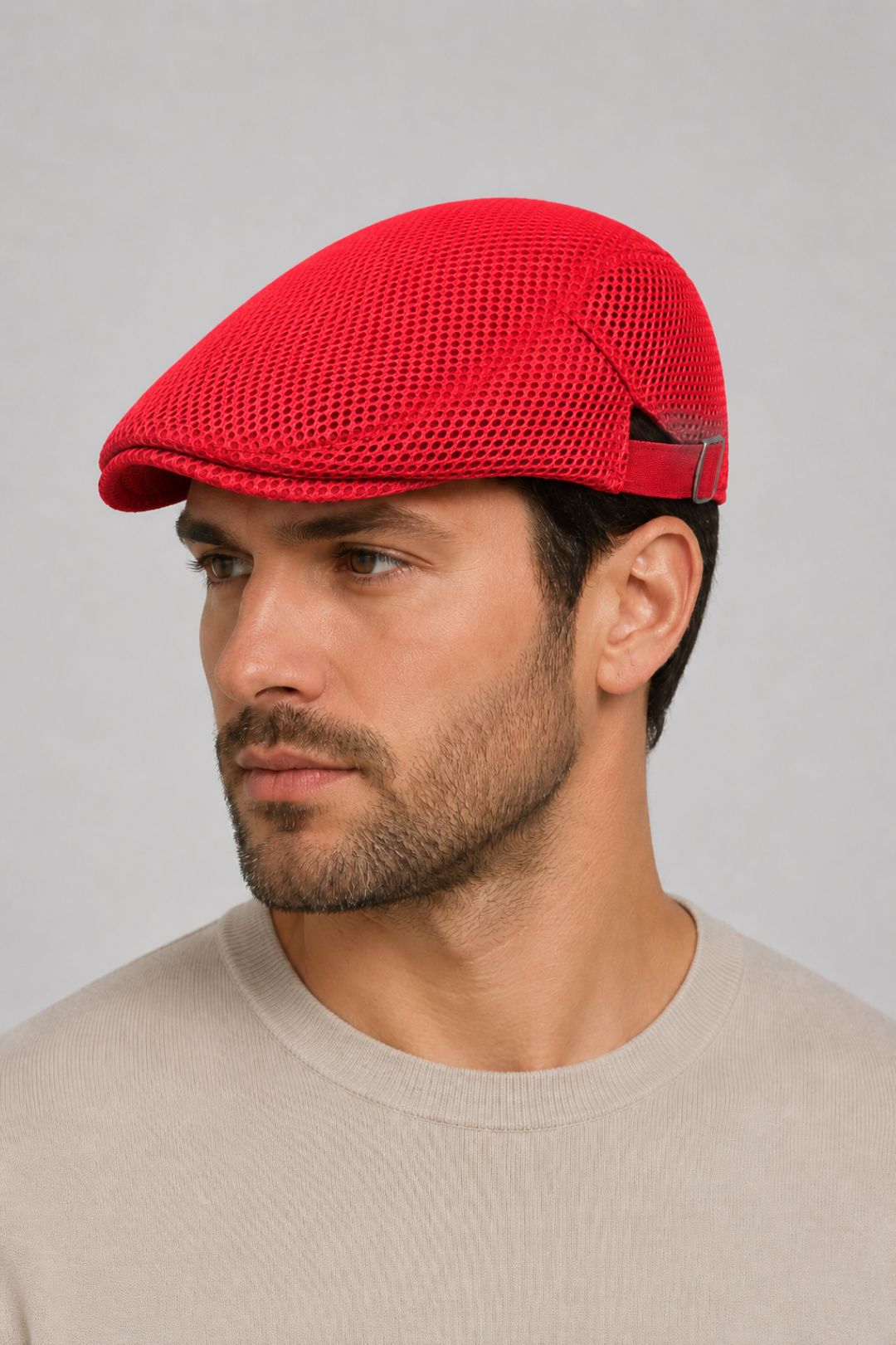 Klassische Herrenkappe | Atmungsaktives Mesh | Leicht &amp; stilvoll | Sommer
