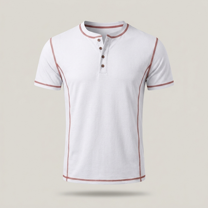 Armin | Herren Langarm Henley-Shirt für Freizeit
