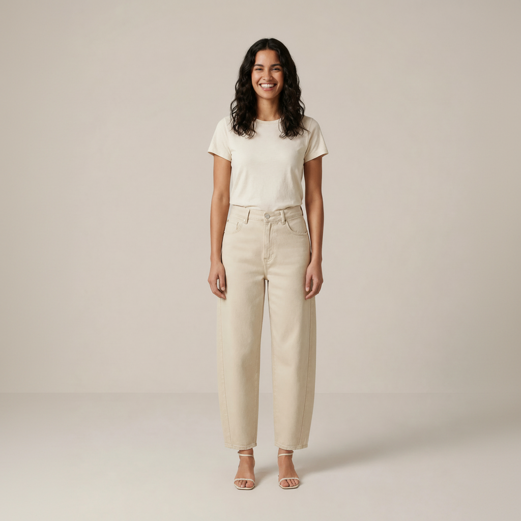 Juliane | Damen High Waist Gerade Jeanshose