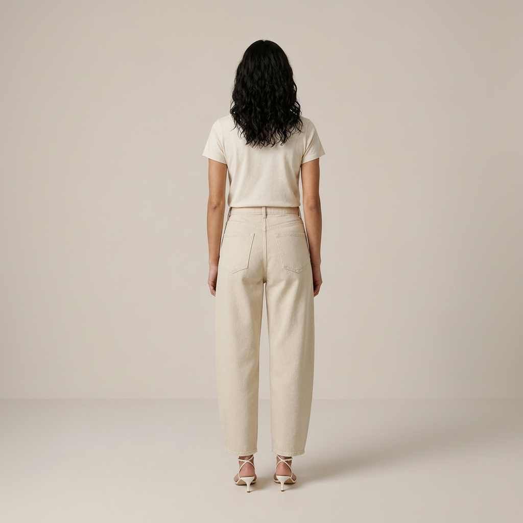Juliane | Damen High Waist Gerade Jeanshose