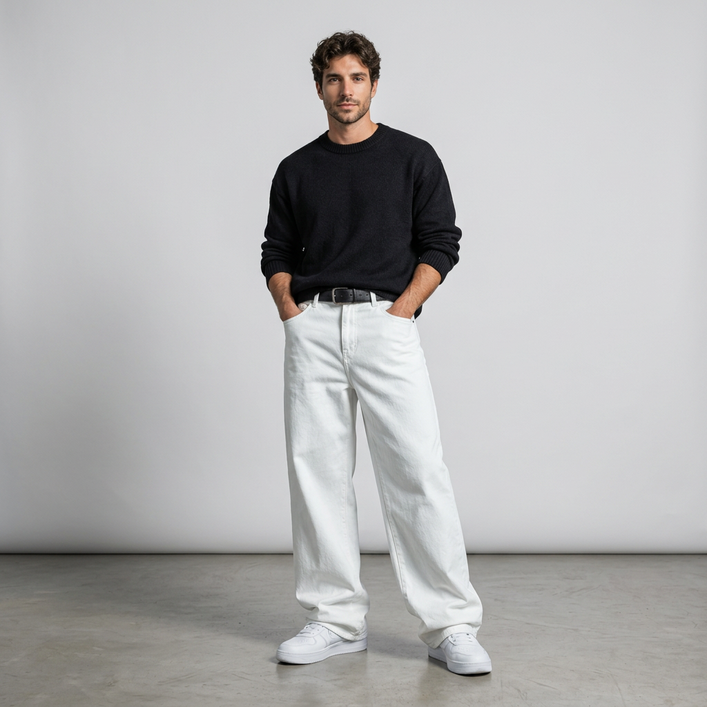 Quentin | Herren Baggy Jeans mit weitem Bein