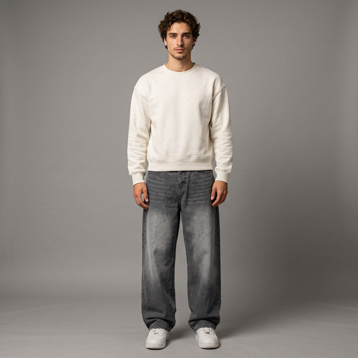 Quentin | Herren Baggy Jeans mit weitem Bein