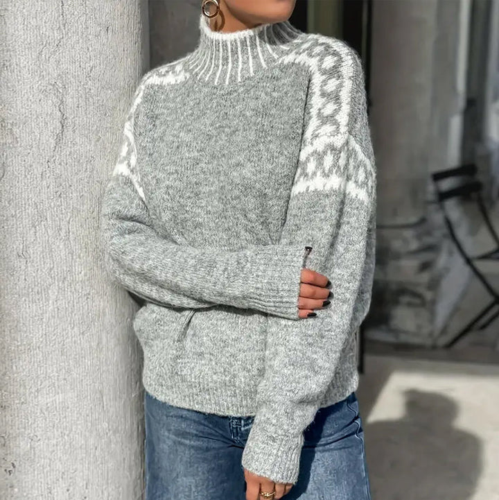 Henriette | Damen Norweger Strickpullover