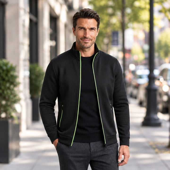 Kurt | Herren Freizeit Stehkragen Sweatjacke