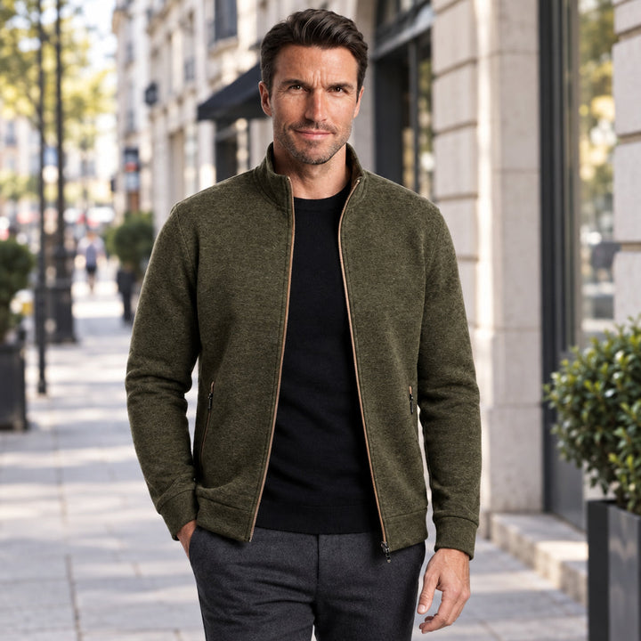 Kurt | Herren Freizeit Stehkragen Sweatjacke