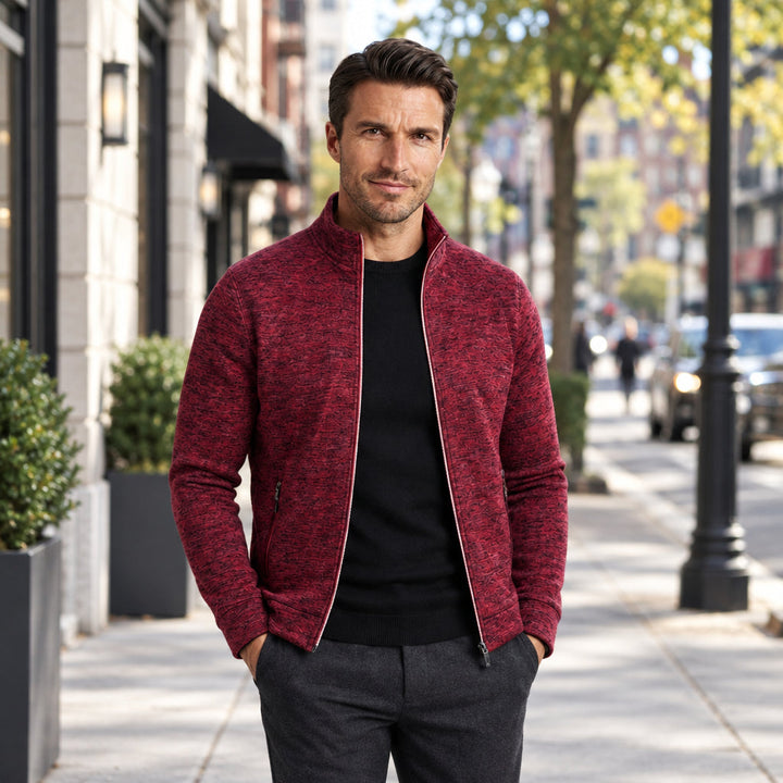 Kurt | Herren Freizeit Stehkragen Sweatjacke