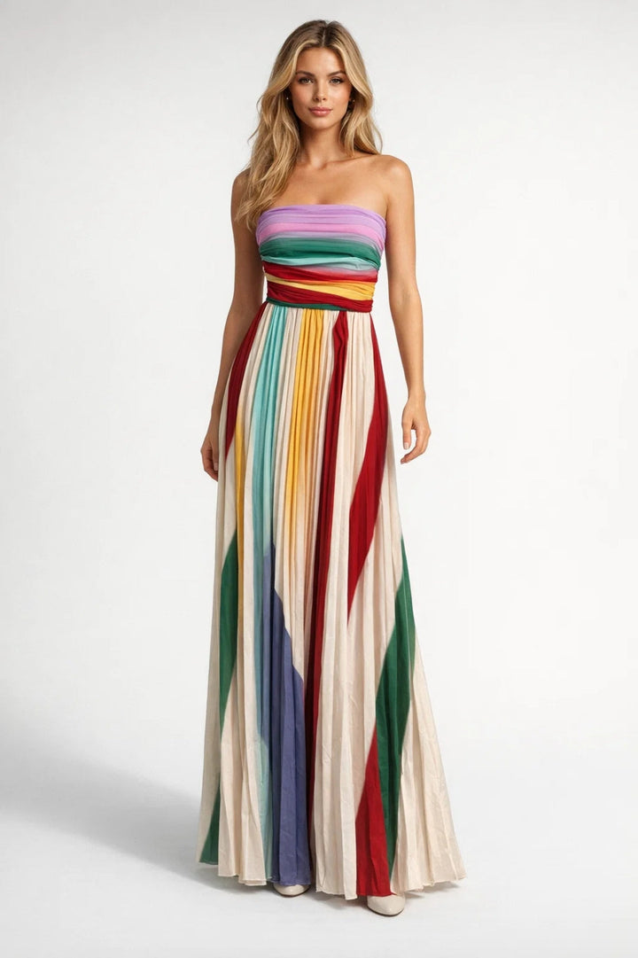 Damen-Maxikleid | Bohemian-Stil |