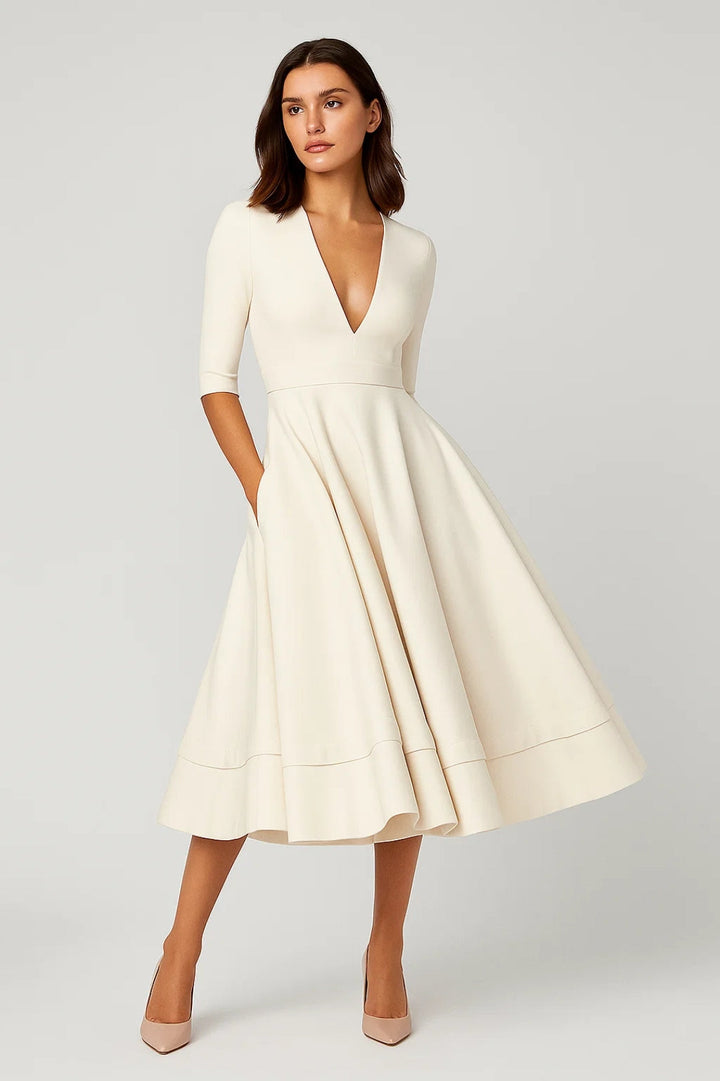 Damen-Midi-Kleid | Elegant &amp; Zeitlos